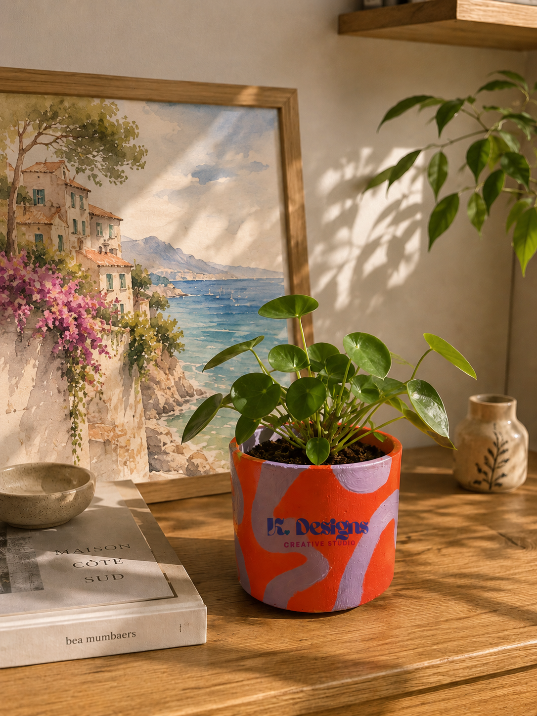 The Turning Toward - Handpainted Pot